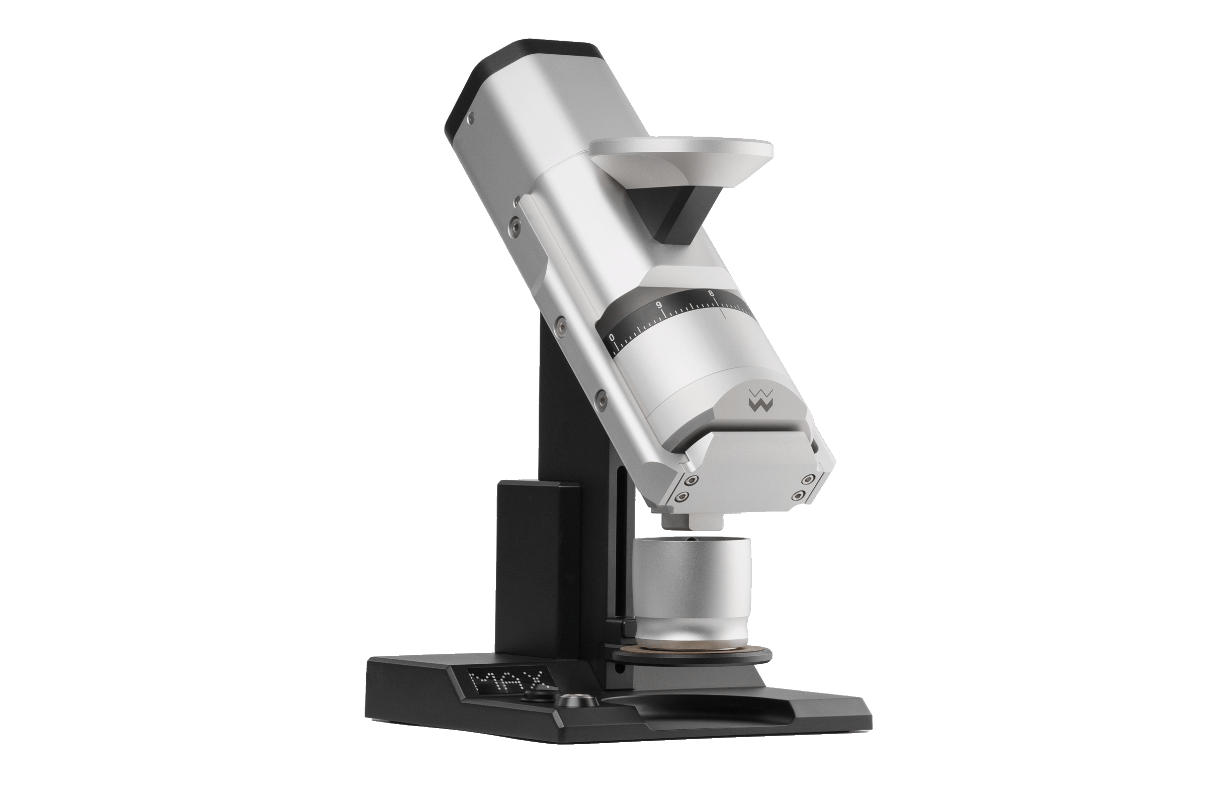 Weber Workshops EG-1 Mk.3 실버 플랫버 그라인더 아이소메트릭 뷰