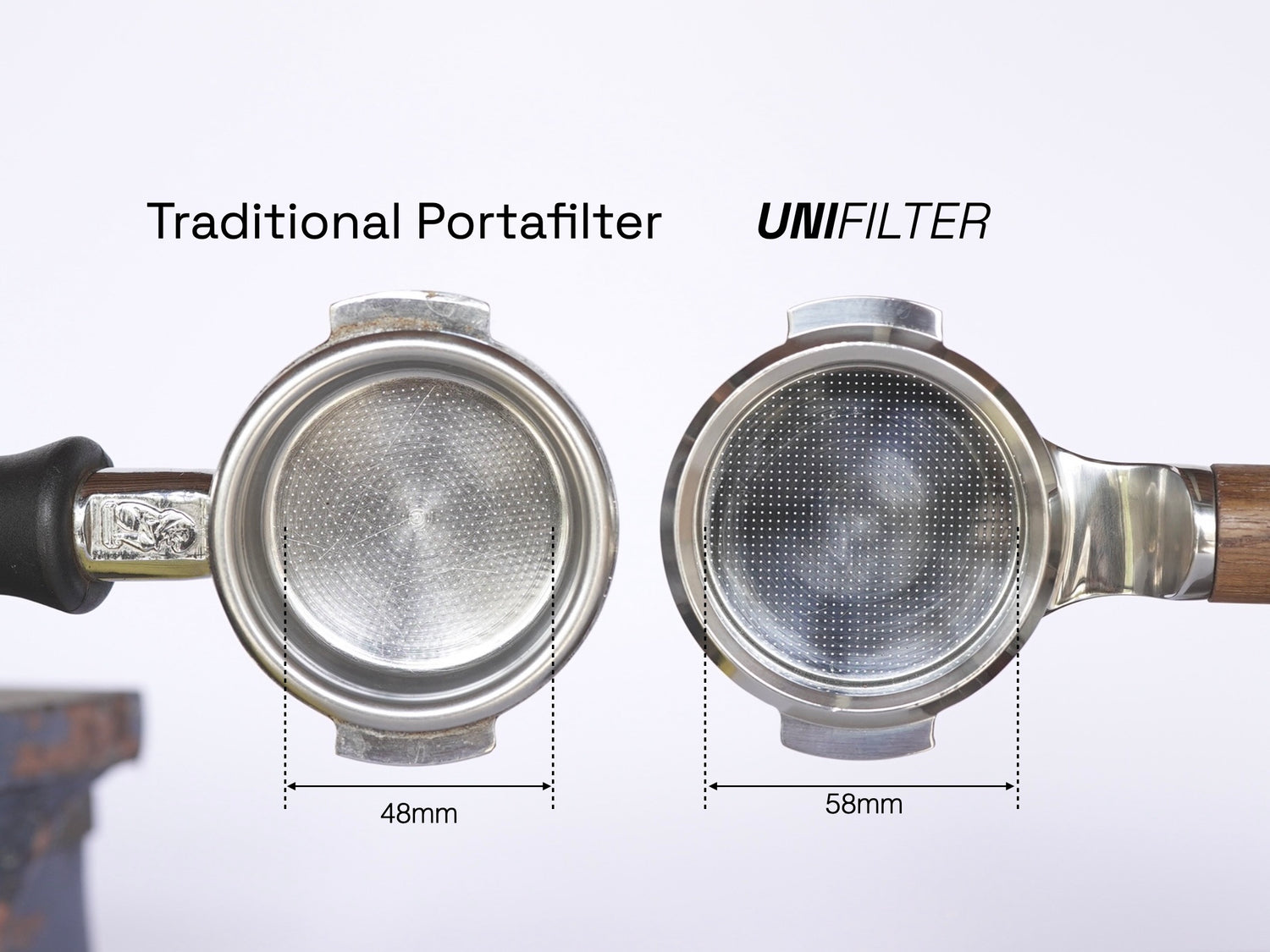 Unibasket Espresso Portafilter Basket Stainless Precision Diameter Maximized
